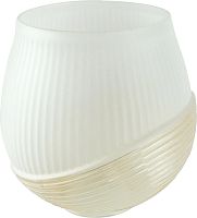 Плафон для люстр Мелодия Света Шар Полосы Е27 матовый картинка 